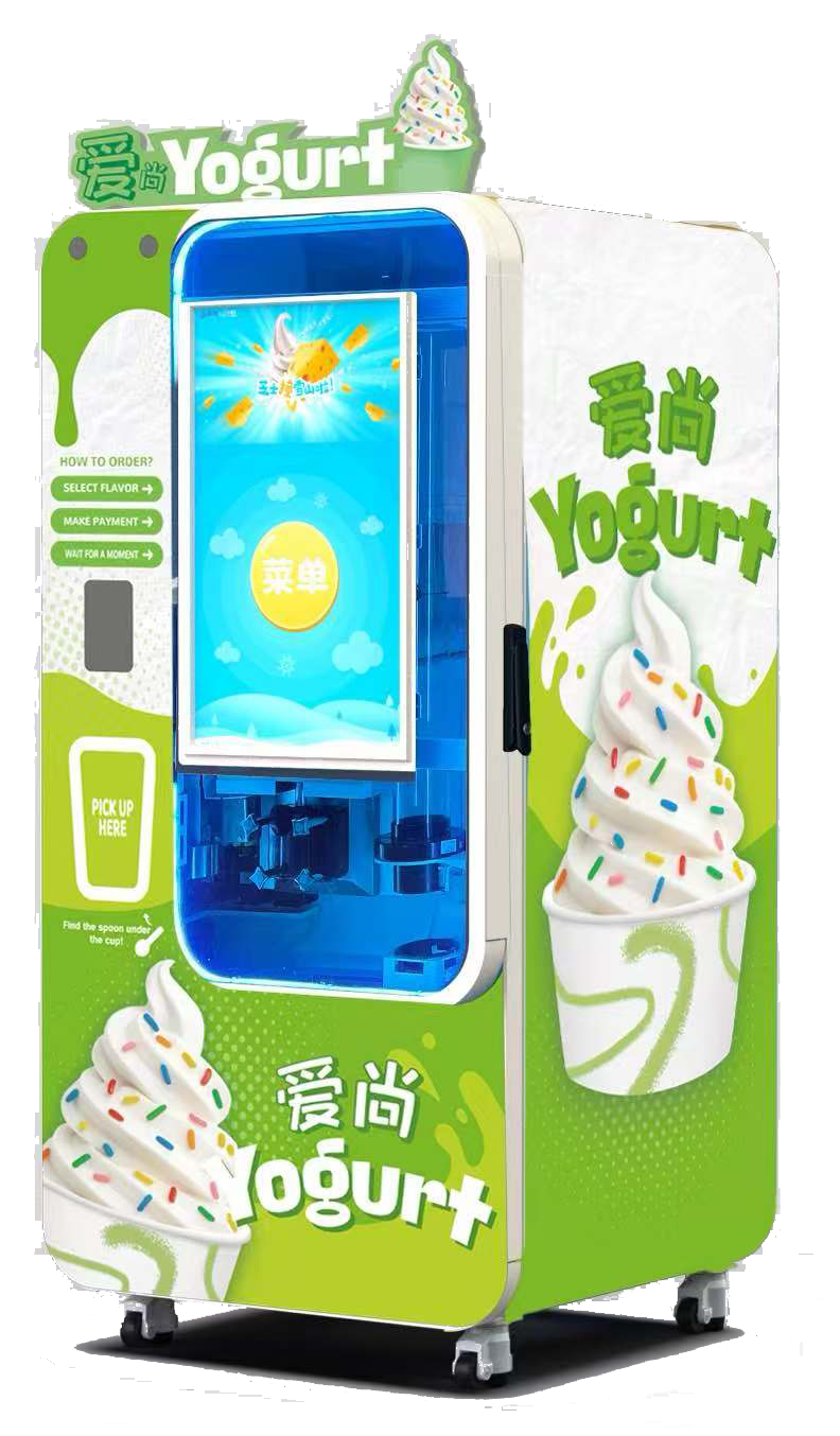 Automated ice cream vending machine